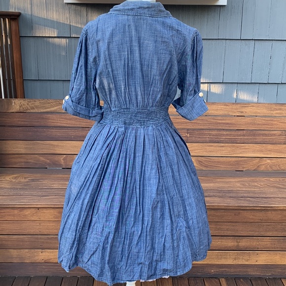 Eshakti Denim Vintage Style Dress XL 16, fits like US 14 - Picture 4 of 8